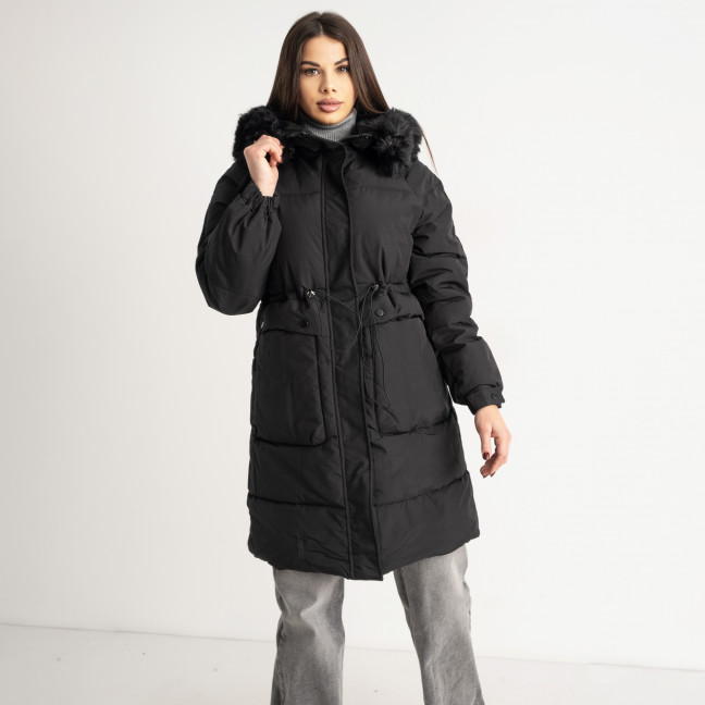 0223-1* черная куртка женская (синтепон, 5 ед. размеры норма : M. L. XL. 2XL. 3XL) выдача на следующий день Куртка: артикул 1140980