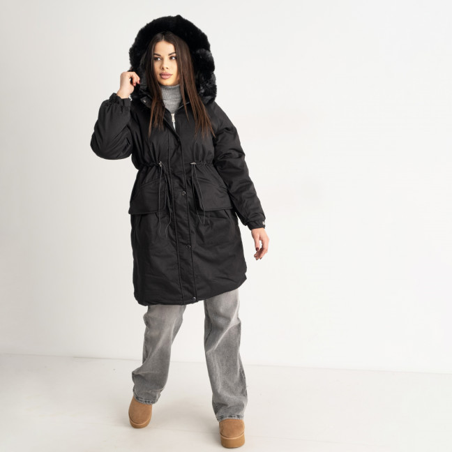 18806-1* черная куртка женская (синтепон, 5 ед. размеры норма : M. L. XL. 2XL. 3XL) выдача на следующий день Куртка: артикул 1140993