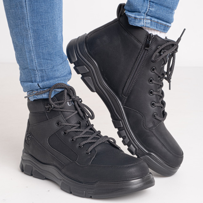 0505-41 размер 41 черные мужские ботинки (мех, экокожа хорошего качества, коробка в комплекте) Ботинки: артикул 1142420