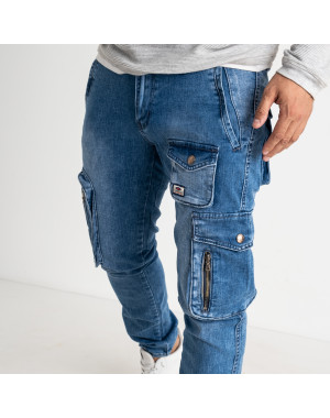 8320 FANGSIDA джинсы мужские синие стрейчевые (8 ед. размеры: 28.29.30.31.32.33/2.34)               