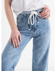 1877 LADY N джинсы-кюлоты женские голубые стрейчевые (6 ед.размеры: 25.26.27.28.29.30): артикул 1133254