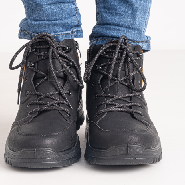 0701-41 размер 41 черные мужские ботинки (мех, экокожа хорошего качества, коробка в комплекте) Ботинки: артикул 1142391