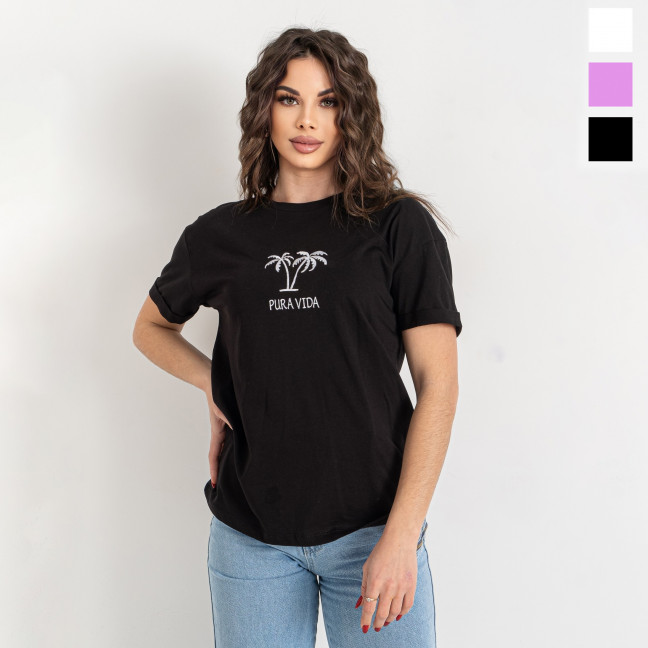 50102-4 черная, белая и сиреневая женская футболка (MINIMAL, 4 ед. размеры на бирках S. M, соответствуют универсальному S-M) Minimal: артикул 1145783