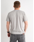 1375-6 СЕРАЯ футболка мужская ткань COOLMAX с принтом ( 5 ед.размеры: M.L.XL.2XL.3XL): артикул 1135594