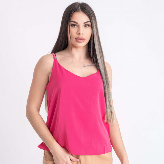 1050-5 ярко-розовая женская блузка на тонких бретельках (MINIMAL, 4 ед. один универсальный размер: S-M)  Minimal: артикул 1142817