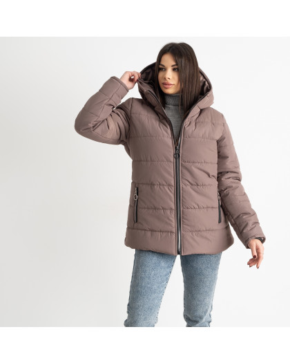0077-2 бежевая женская куртка (5'TH AVENUE, флисовая подкладка, 3 ед. размеры полубатал: 48. 50. 52) 5`th Avenue