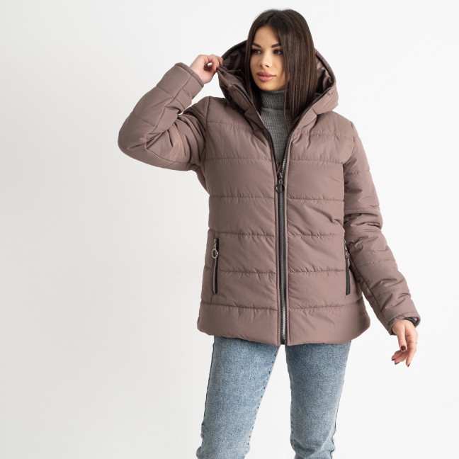 0077-2 бежевая женская куртка (5'TH AVENUE, флисовая подкладка, 3 ед. размеры полубатал: 48. 50. 52) 5`th Avenue: артикул 1141091