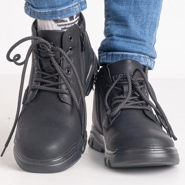 0501-141 размер 41 черные мужские ботинки (мех, экокожа хорошего качества, коробка в комплекте) Ботинки: артикул 1142363
