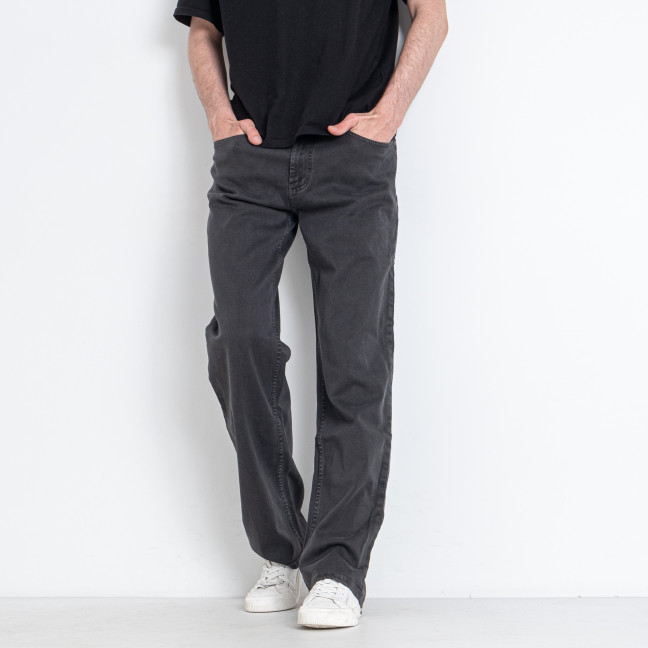 0058-66 темно-серые мужские джинсы (ИНДОНЕЗИЯ, 6 ед. размеры полубатал: 33. 33. 34. 36. 40. 42) Джинсы: артикул 1146897