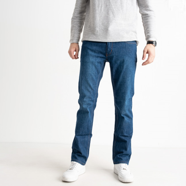 0909-11 синие мужские джинсы (стрейчевые, 7 ед. размеры норма: 31. 31. 32. 33. 34. 36. 38) Джинсы: артикул 1141139
