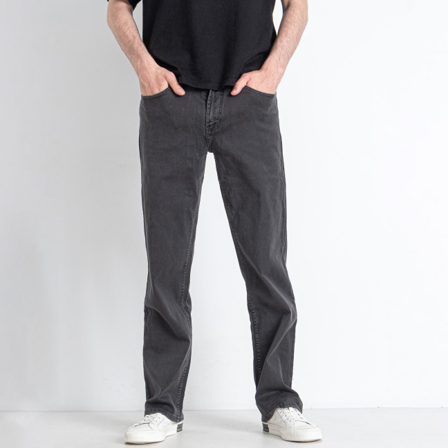 0058-1 темно-серые мужские джинсы (ИНДОНЕЗИЯ, стрейчевые, 6 ед. размеры полубатал: 32. 33. 34. 36. 38. 40) Джинсы: артикул 1146790