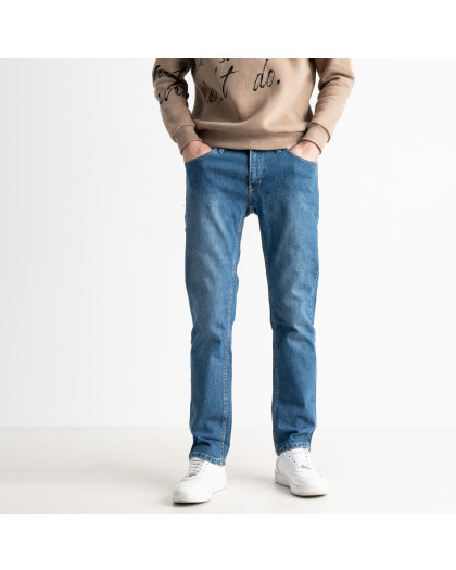 0909-1 голубые мужские джинсы (стрейчевые, 6 ед. размеры норма: 31. 32. 33. 34. 36. 38) Джинсы