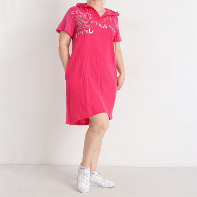 2353-4* розовое женское платье (лён, 4 ед. размеры батал: L. XL. 2XL. 3XL) выдача на следующий день Платье,Платье: артикул 1144722