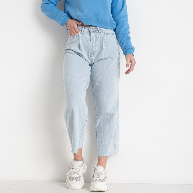 0001-2 голубые женские джинсы (стрейчевые, 6 ед. размеры норма: 25. 26. 27. 28. 29. 30) Джинсы: артикул 1142675