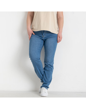 1208 весенне летние синие женские джинсы (VINDASION, стрейчевые, 6 ед. размеры батал: 31. 32. 33. 34. 36. 38)