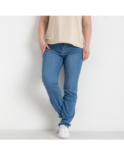 1208 весенне летние синие женские джинсы (VINDASION, стрейчевые, 6 ед. размеры батал: 31. 32. 33. 34. 36. 38) Vindasion