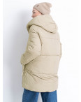 0702-3 бежевая женская куртка (синтепон, 4 ед. размеры норма: M. L. XL. 2XL): артикул 1151127
