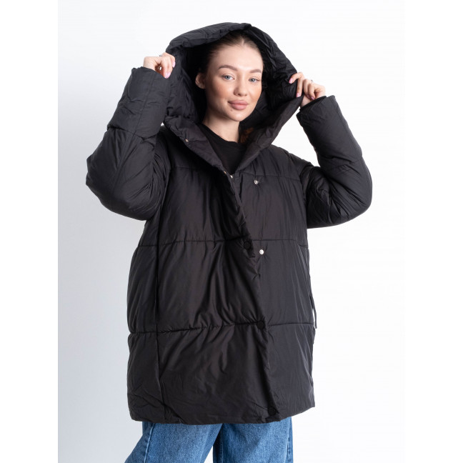 0702-1 черная женская куртка (синтепон, 4 ед. размеры норма: M. L. XL. 2XL) Куртка: артикул 1151126