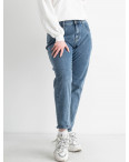 0023 New Jeans мом женский полубатальный голубой стрейчевый (6 ед. размеры: 28.29.30.31.32.33): артикул 1132096