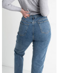 0026 New Jeans мом полубатальный женский голубой стрейчевый (6 ед. размеры: 28.29.30.31.32.33): артикул 1132097