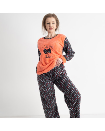 0313-35 персиковая женская пижама (4 ед. размеры полубатал: 2XL-5XL, соответствуют L-3XL) Пижама