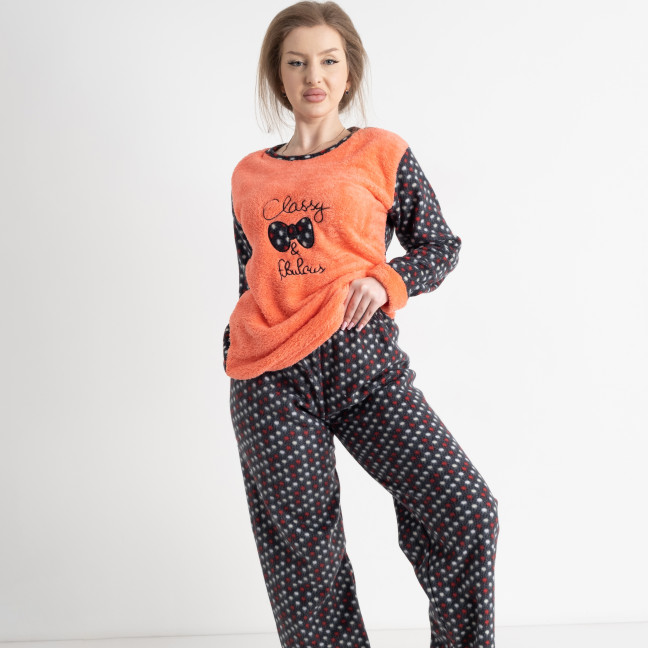 0313-35 персиковая женская пижама (4 ед. размеры полубатал: 2XL-5XL, соответствуют L-3XL) Пижама: артикул 1141025