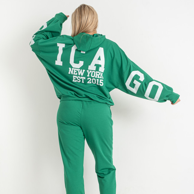 0549-7 зеленый женский спортивный костюм (5'TH AVENUE, турецкая двунитка, 3 ед. размеры полубатал: 48. 50. 52) 5`th Avenue: артикул 1144675