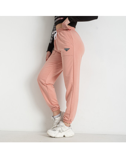 8244-4 пудровые женские спортивные штаны (двунитка, 4 ед. размеры полубатал: 46. 48. 50. 52) Спортивные штаны