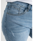 3033 # NEW JEANS джинсовые шорты женские голубые батальные стрейчевые (6 ед.размеры:31.32.33.34.36.38): артикул 1135698