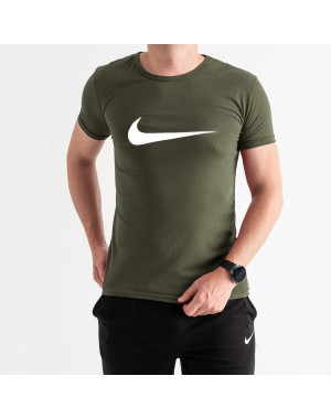 20204-70 ХАКИ футболка мужская с БЕЛЫМ принтом (4 ед. размеры: M.L.XL.XL)
