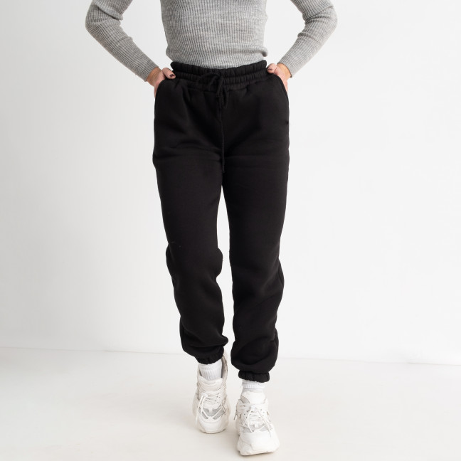 0026-1 черные женские спортивные штаны (5'TH AVENUE, флис, 4 ед. размеры норма: 42. 44. 46. 48) 5`th Avenue: артикул 1141240
