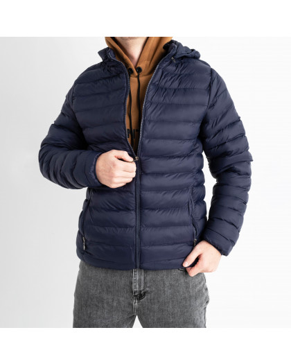 11002-21 СИНЯЯ куртка мужская на синтепоне (4 ед. размеры:.S.M.L.XL) Куртка