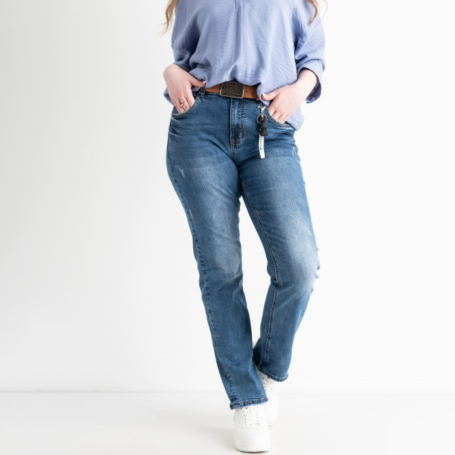 1101 Dknsel СИНИЕ БАТАЛЬНЫЕ джинсы женские голубые стрейчевые (6 ед.размеры: 31.32.33.34.36.38) Dknsel: артикул 1133414