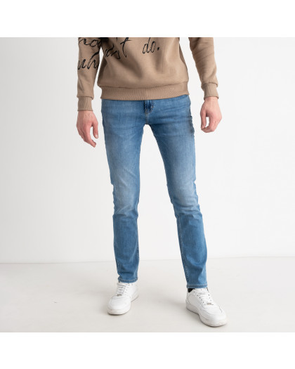 3224 синие мужские джинсы (стрейчевые, 6 ед. размеры полубатал: 32. 34. 34. 38. 40. 40) Джинсы