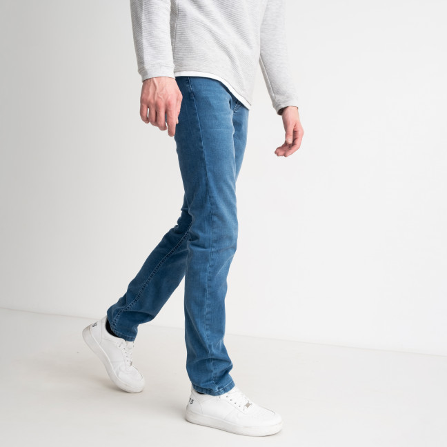 3217 синие мужские джинсы (стрейчевые, 7 ед. размеры норма: 31. 32. 33. 34. 34. 36. 38) Джинсы: артикул 1141120
