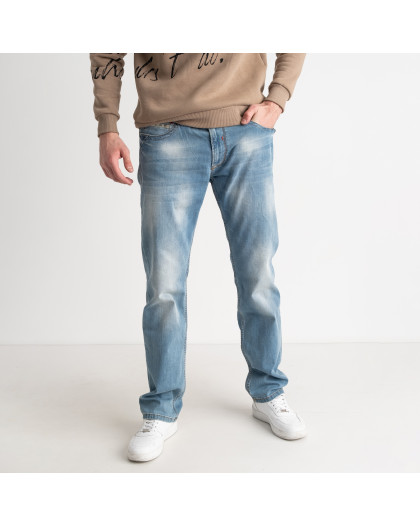 3101 синие мужские джинсы (стрейчевые, 6 ед. размеры батал: 34. 34. 34. 38. 40. 42) Джинсы