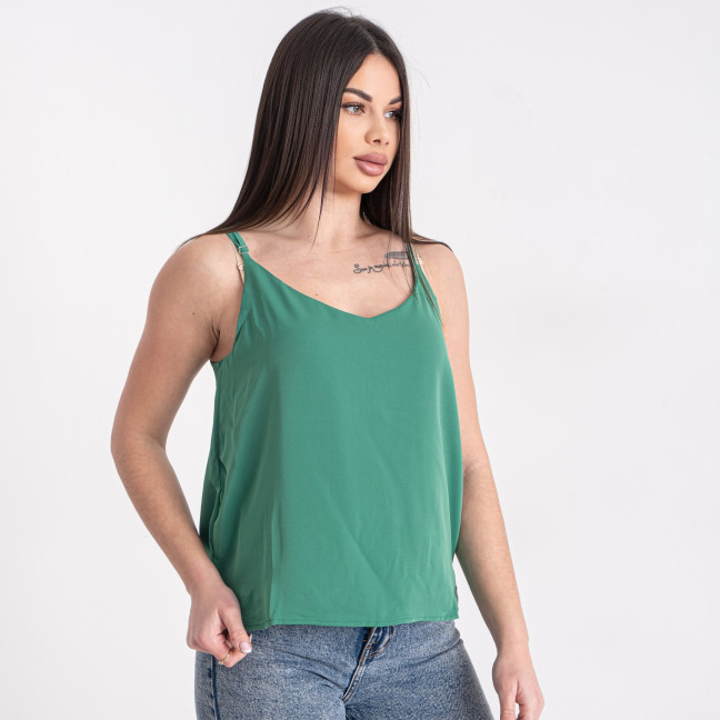1065-7 зеленая женская блузка на тонких бретельках (MINIMAL, 2 ед. один универсальный размер: S-M)  Minimal: артикул 1142896