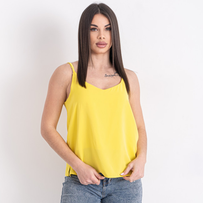 1050-8 желтая женская блузка на тонких бретельках (MINIMAL, 4 ед. один универсальный размер: S-M)  Minimal: артикул 1142814