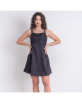 1056-113 черное женское платье (MINIMAL, однотонное, с принтом, 3 ед. размеры норма: S. M. L): артикул 1142920
