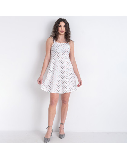 1056-148 белое женское платье (MINIMAL, однотонное, с принтом, 3 ед. размеры норма: S. M. L) Minimal
