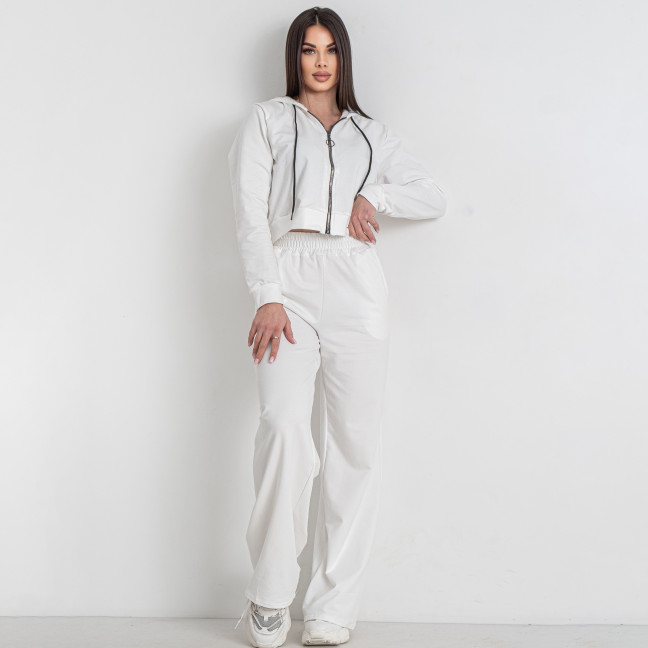 0575-10 белый женский спортивный костюм (5'TH AVENUE, турецкая двунитка, 4 ед. размеры норма: 42. 44. 46. 48) 5`th Avenue: артикул 1144962