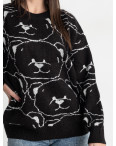 8524 две модели в двух цветах женский свитер (oversize, 3 ед. один универсальный размер: 44-48): артикул 1141346