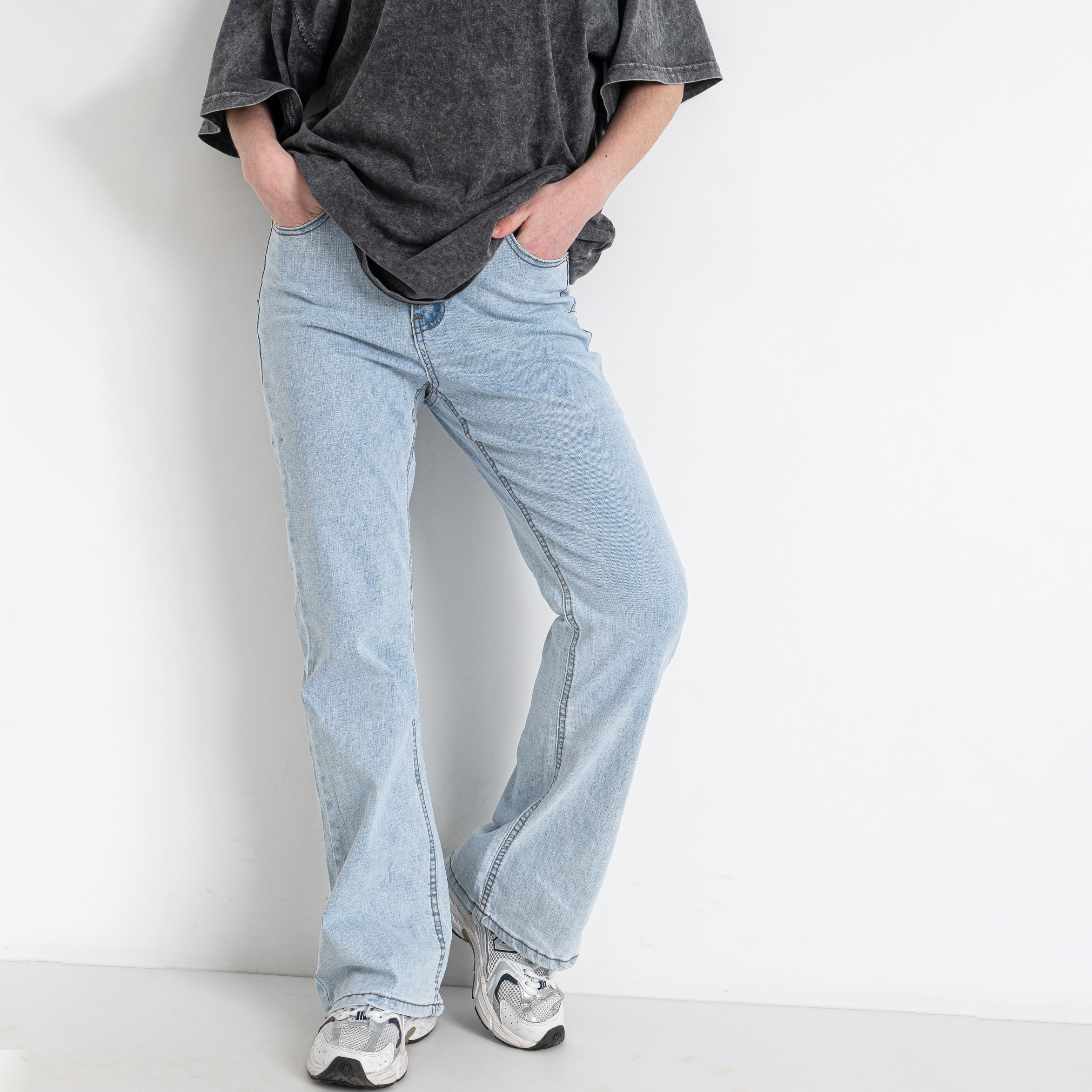 0057 голубые женские джинсы (X&D, стрейчевые, 6 ед. размеры норма: 25. 26. 27. 28. 29. 30