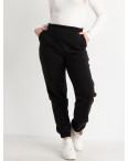 16200-1 SARA ЧЕРНЫЕ спортивные штаны женские батальные на флисе (3 ед. размеры: 46-48.50-52.54-56): артикул 1139810