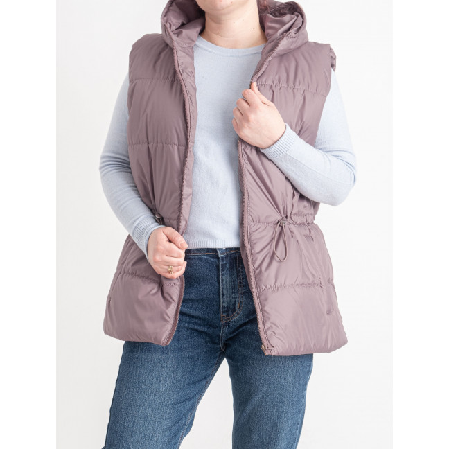 0751-30 фрезовая женская жилетка (5'TH AVENUE, синтепон, с капюшоном, 3 ед. размеры полубатал: 48. 50. 52) 5`th Avenue: артикул 1157923