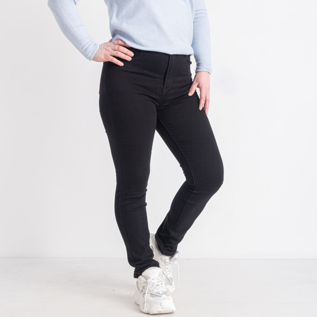 0086 черные женские джинсы (NEW JEANS, стрейчевые, размеры батал: 31. 32. 33. 34. 36. 38) New Jeans: артикул 1142999