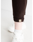 0635-91 Clover ТЕМНО-КОРИЧНЕВЫЕ БАТАЛЬНЫЕ женские спортивные брюки (5 ед.размеры: 2XL.3XL.4XL.5XL.6XL): артикул 1133510