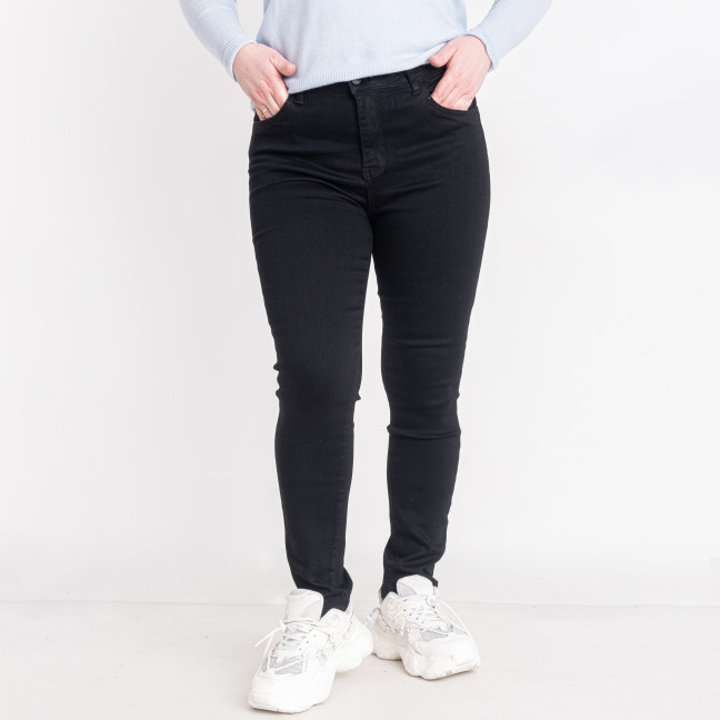 0020 черные женские джинсы (NEW JEANS, стрейчевые, 6 ед. размеры батал: 31. 32. 33. 34. 36. 38) New Jeans: артикул 1143000