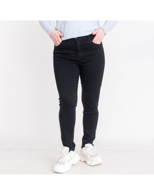 0020 черные женские джинсы (NEW JEANS, стрейчевые, 6 ед. размеры батал: 31. 32. 33. 34. 36. 38)