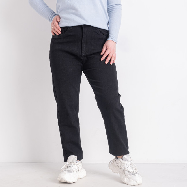 0006-2 черные женские джинсы (NEW JEANS, стрейчевые, 6 ед. размеры батал: 31. 32. 33. 34. 35. 36) New Jeans: артикул 1142995